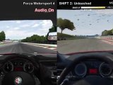 Forza Motorsport 4 vs SHIFT 2 Unleashed - Alfa Romeo Giulietta at Circuit de Catalunya