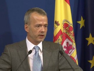 Conférence de presse avec Antonio Camacho, Ministre de l'Intérieur d'Espagne