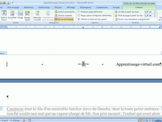 Word - format et séquence des numéros