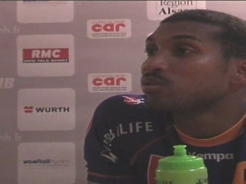 Match handball de Gala SAHB - MAHB au Rhénus sport le 30-10-2011 Conférence de presse de Fred Beauregard