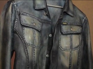 Art Showcase - Jean Jacket Sculpture