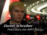 APPT Macau 09 Daniel Schreiber, Day 1A Pokerstars.com