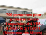 700 personnes pour protester contre l'expulsion d'Ilyes en Algérie à Montceau-les-Mines (3/11/2011)