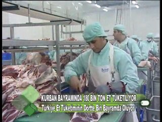 KURBAN BAYRAMINDA 180 BİN TON ET TÜKETİLİYOR  03.11.2011