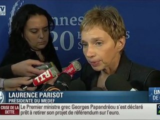 Laurence Parisot veut une Europe "intégrée et ambitieuse"