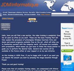 Free video tutorial for Windows Vista and seven