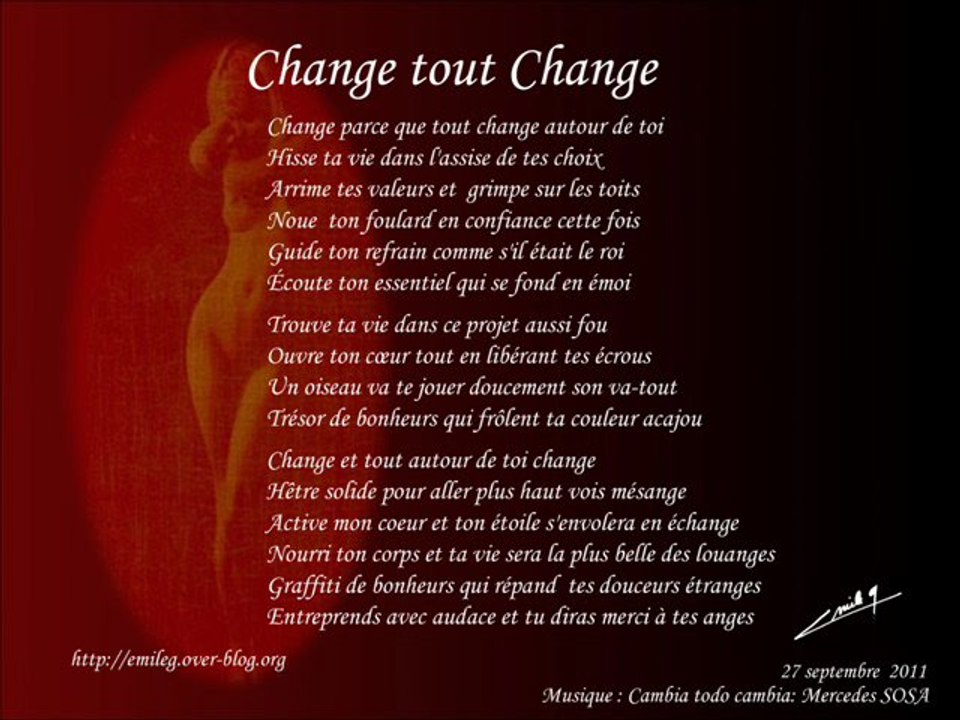 20110927 Change tout change