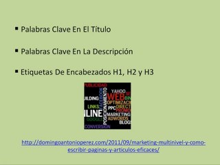 Marketing Multinivel y Artículos Eficaces