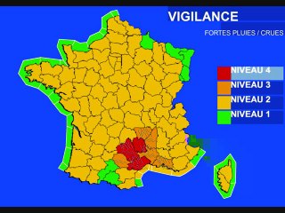 Météo 4 novembre 2011: VIGILANCE ROUGE sur 3 départements !!!
