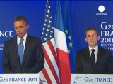 Obama: a Cannes una strategia per aiutare l'Europa