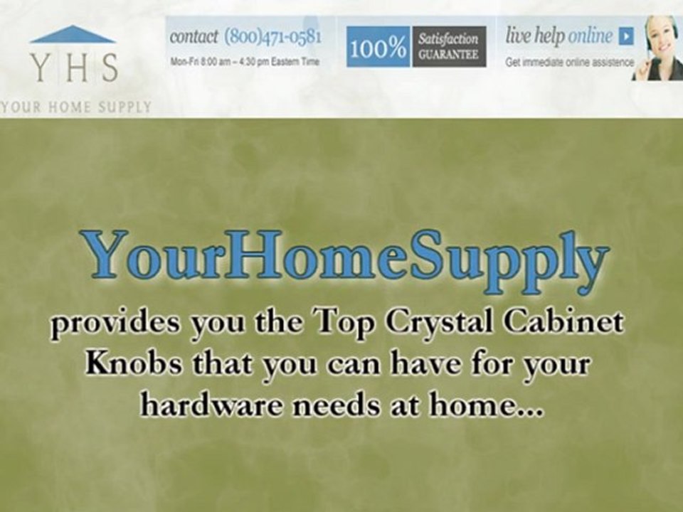 The Top Crystal Cabinet Knobs