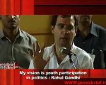 My vision is youth participation in politics - Rahul Gandhi