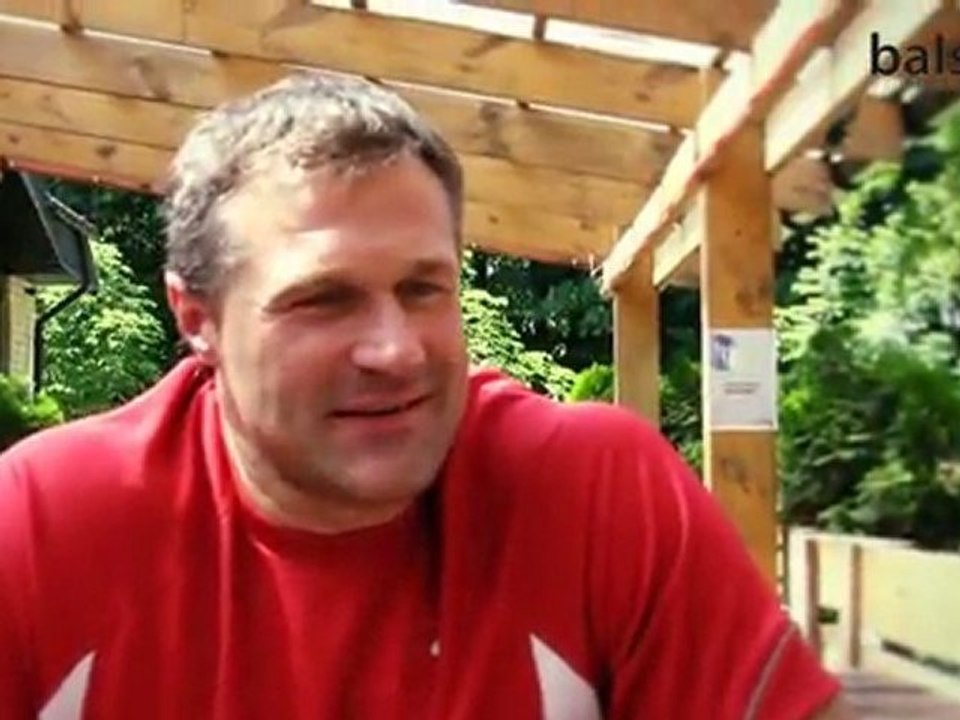 Athlé lancer disque Virgilijus Alekna à l'entraînement été 2011 ( 39 ans )