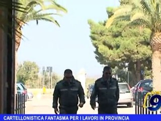 Cartellonistica fantasma per i lavori in provincia