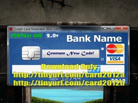 Credit Card Generator 2012 2.0v - video Dailymotion