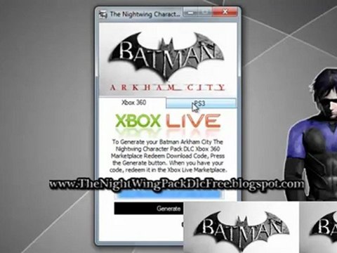 How to Get Batman Arkham City The Nightwing Character Pack DLC Free