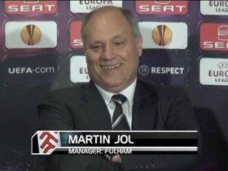 Jol (Fulham) heureux du jeu de son équipe