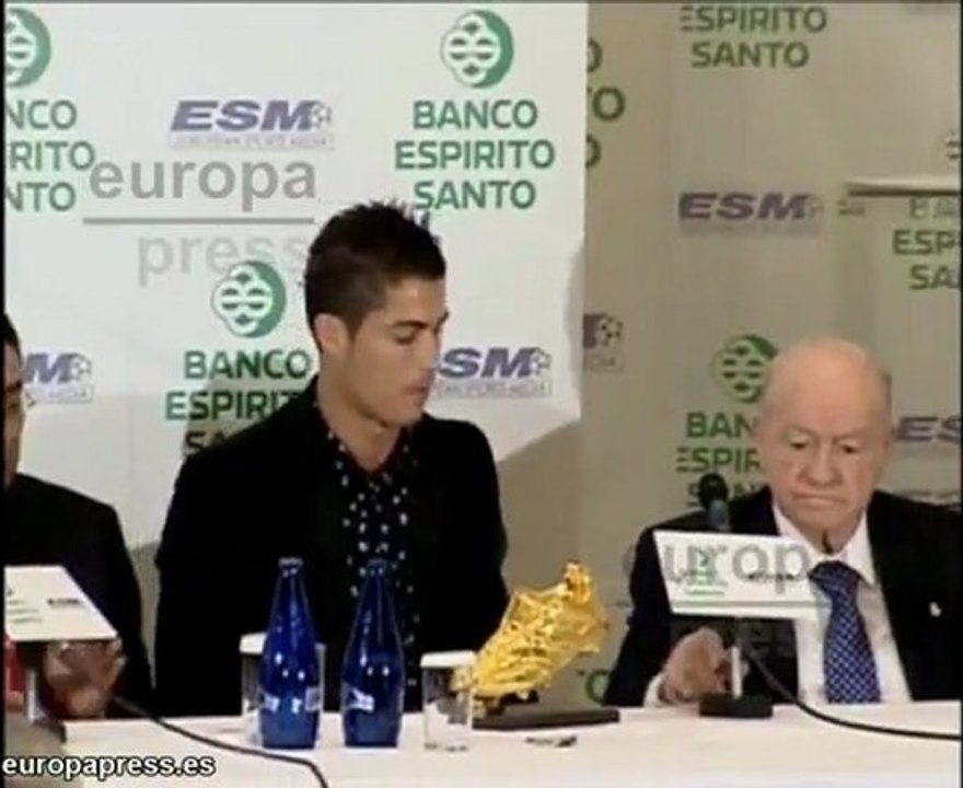Cristiano Ronaldo recibe la 'Bota de Oro'