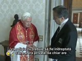 Benedict al XVI-lea: Religia este necesară pentru societate