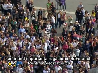 Papa: În fiecare străluceşte o scânteie a luminii lui Dumnezeu
