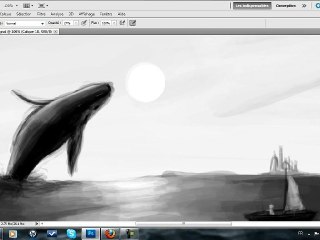 [Time Lapsed Art] Just Me and The Sea - Illustration Project Entry, Value Practice