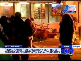 "Indignados" en Oakland y Seattle se enfrentan de nuevo con las autoridades - NTN24.com