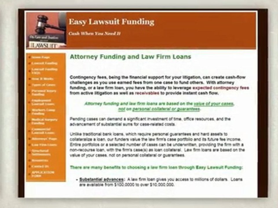 Easy Lawsuit Funding - Leading provider of Lawsuit Loans on Pending Lawsuits