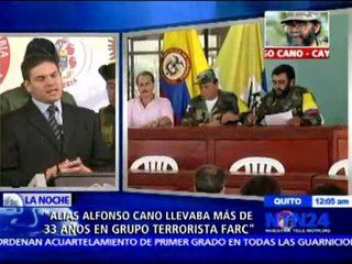 Ministro de Defensa colombiano confirma la muerte de alias "Alfonso Cano"