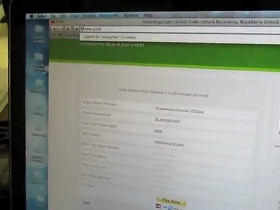 Como Desbloquear Blackberry
