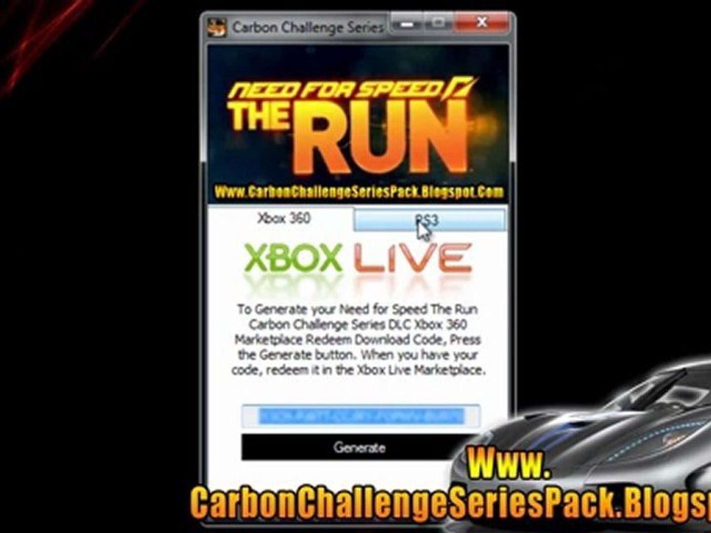 Need for Speed The Run Carbon Challenge Series DLC Codes - Free!! - video  Dailymotion