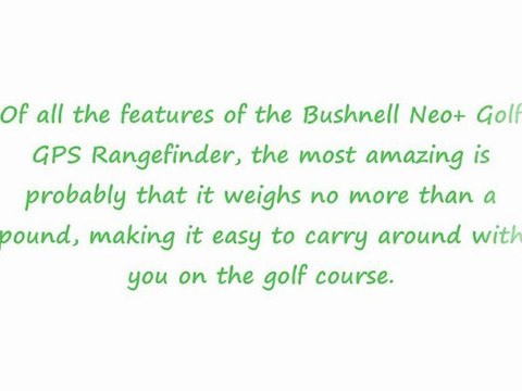 Bushnell Neo+ Golf GPS Rangefinder Review
