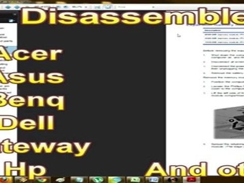 Disassembly manuals for laptops and netbooks