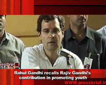 Rahul Gandhi recalls Rajiv Gandhi’s contribution in promoting youth