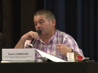 Présentation de Denis Carretier, Chambres d'agriculture de la région L-R