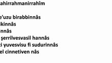 Namaz Sureleri - Nas Suresi - Latince Okunusu ve HD Ses Kalitesi - www.cennet-kapisi.net