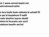 Namaz Sureleri - Fil Suresi - Latince Okunusu ve HD Ses Kalitesi - www.cennet-kapisi.net