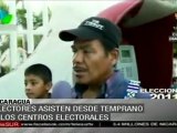 Elecciones de Nicaragua se desarrollan con normalidad