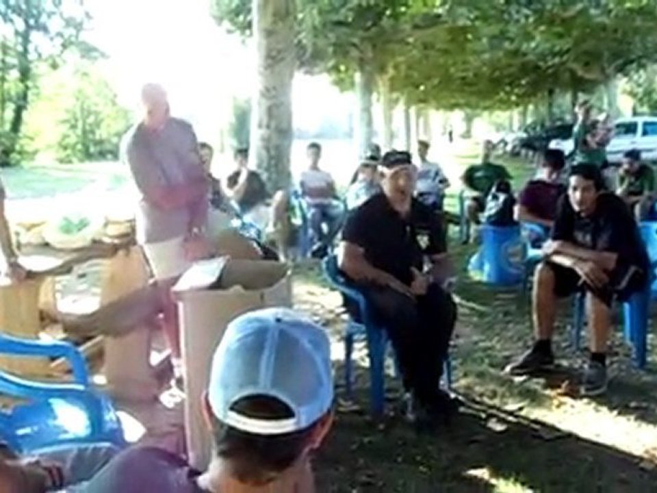 remise des récompenses lors de la compétition Anouste fishing à Grenade sur Adour