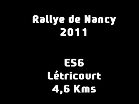 ES6 Rallye de Nancy 2011 (Létricourt)