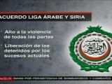 Puntos alcanzados en el acuerdo entre Liga Árabe y Siria