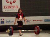 Weightlifting World Championships Paris 2011 - W53kg - H. MYAKE - Clean and Jerk 2 - 113kg