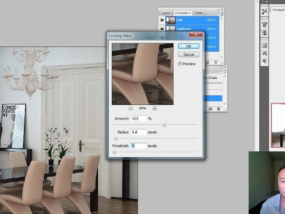 Lab color correction