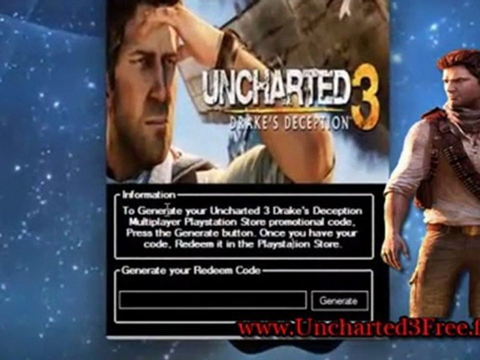 Free Download Uncharted 3 Drake's Deception Multiplayer Code generator