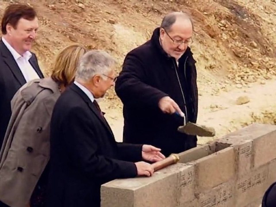 Pose de la Première Pierre de la médiathèque (05/11/11)