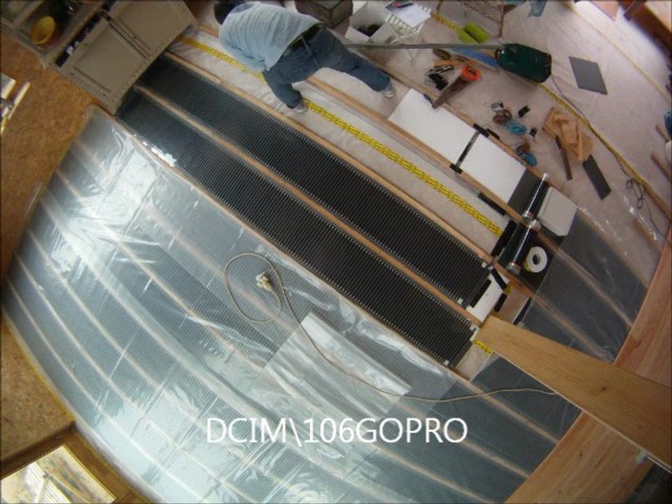 5-6 novembre 2011 : pose du chauffage électrique au sol