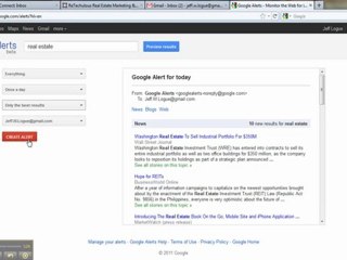 Get Inspiration for Your Real Estate Marketing With Google Alerts!
