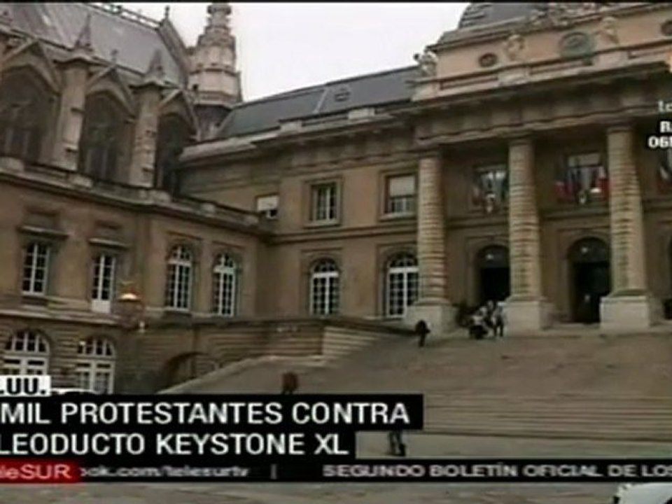 Protestan frente a Casa Blanca contra oleoducto Keystone XL