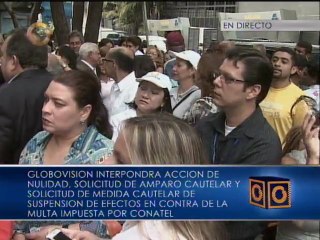 "Nos une la libertad de expresión y la injusticia contra Globovisión"