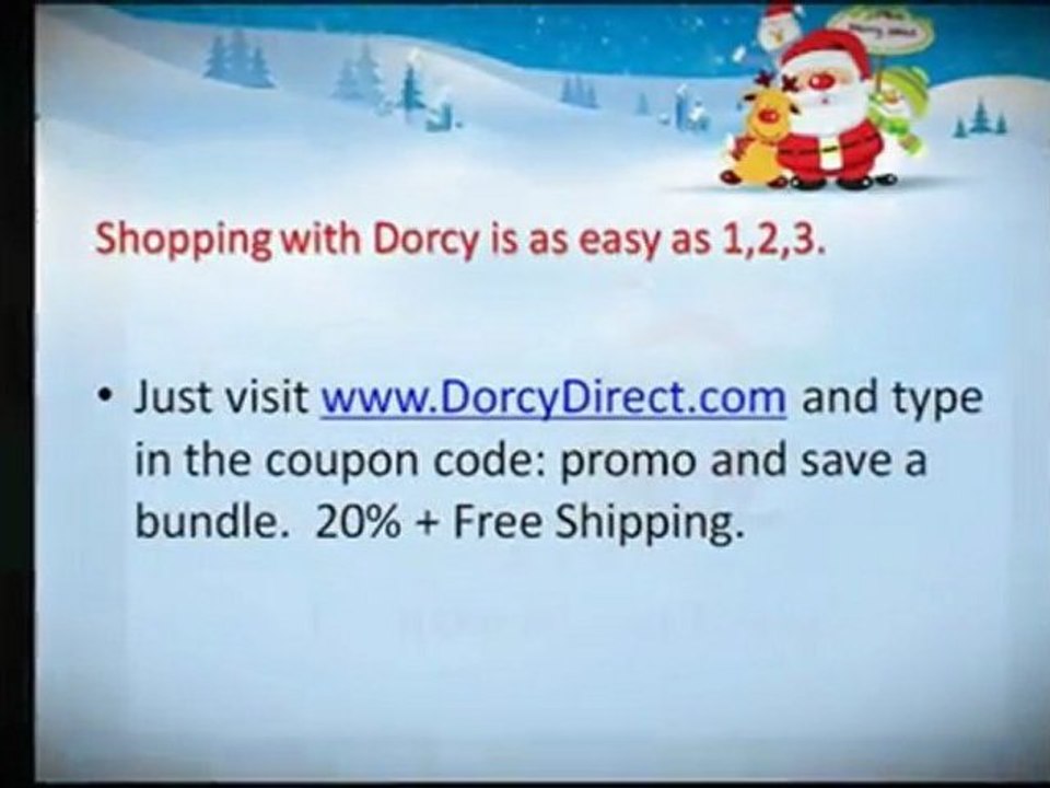 Dorcy Direct 20% off and Free shipping until 12-18-2011