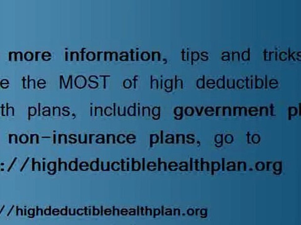 Very High Deductible Health Plan - What Is History Teaching Us About Insurance Video